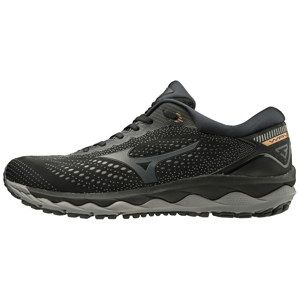 Tenis Para Correr Mizuno WAVE SKY 3 Para Hombre Negros/Grises 0315498-AK